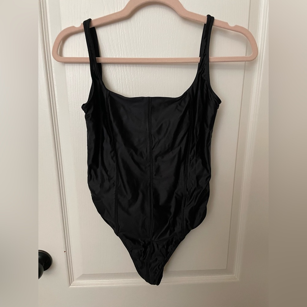 Reebok Cardi B Corset Style Bodysuit M